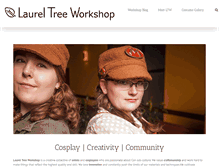 Tablet Screenshot of laureltreeworkshop.com